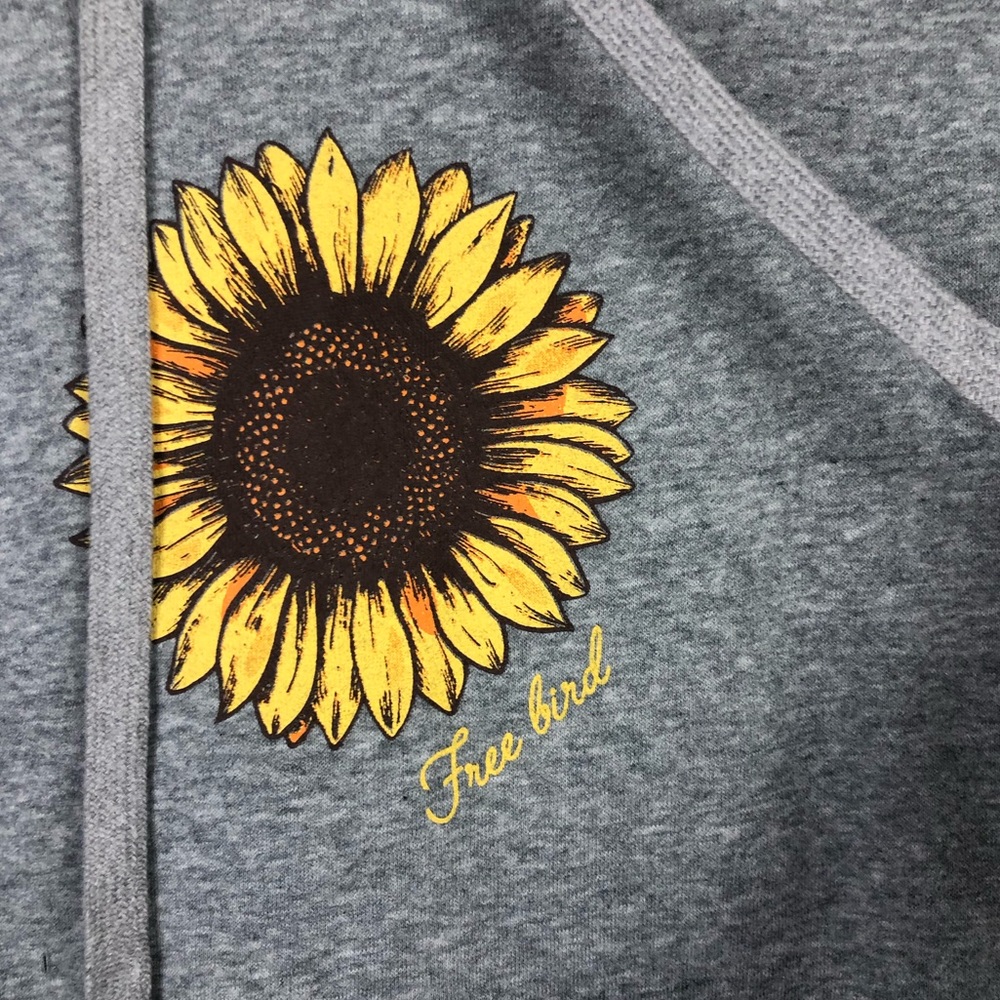 Urban Nation Free Bird Sunflower Hoodie - Picture 3 of 7